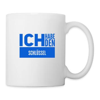 damit komme ich rein - Tasse - Weiß - Rechts
