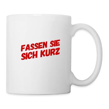 weniger ist mehr - Tasse - Weiß - Rechts