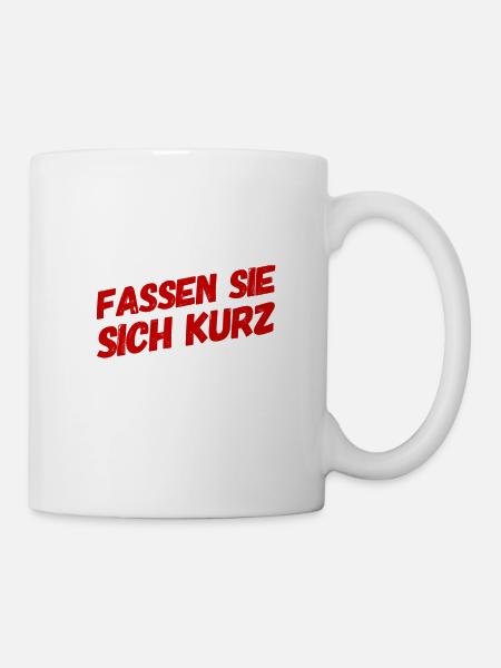 weniger ist mehr - Tasse - Weiß