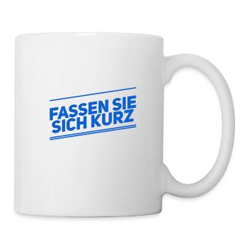 kurz und knapp - Tasse - Weiß - Rechts