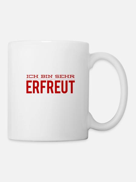 schön sie zu treffen - Tasse - Weiß