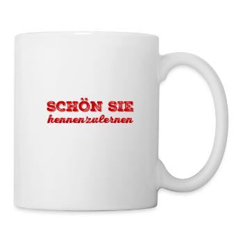 ich freue mich sie kennenzulernen - Tasse - Weiß - Rechts