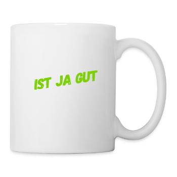bleib locker - Tasse - Weiß - Rechts