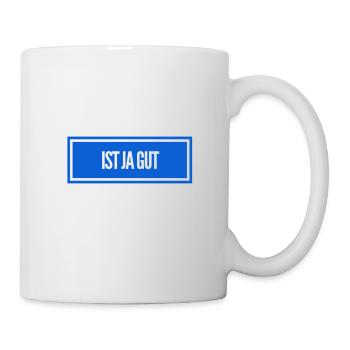bleib entspannt - Tasse - Weiß - Rechts