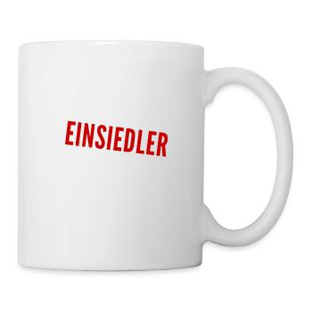 ich lebe gerne ruhig - Tasse - Weiß - Rechts