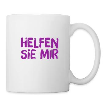 ich brauche Hilfe - Tasse - Weiß - Rechts