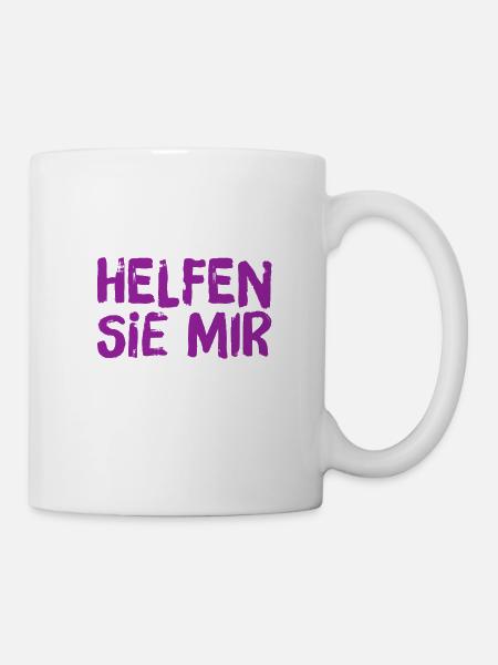 ich brauche Hilfe - Tasse - Weiß