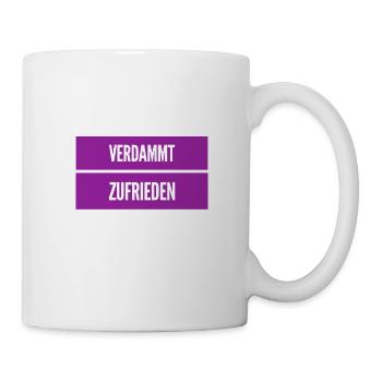 ich führe ein zufriedenes Leben - Tasse - Weiß - Rechts