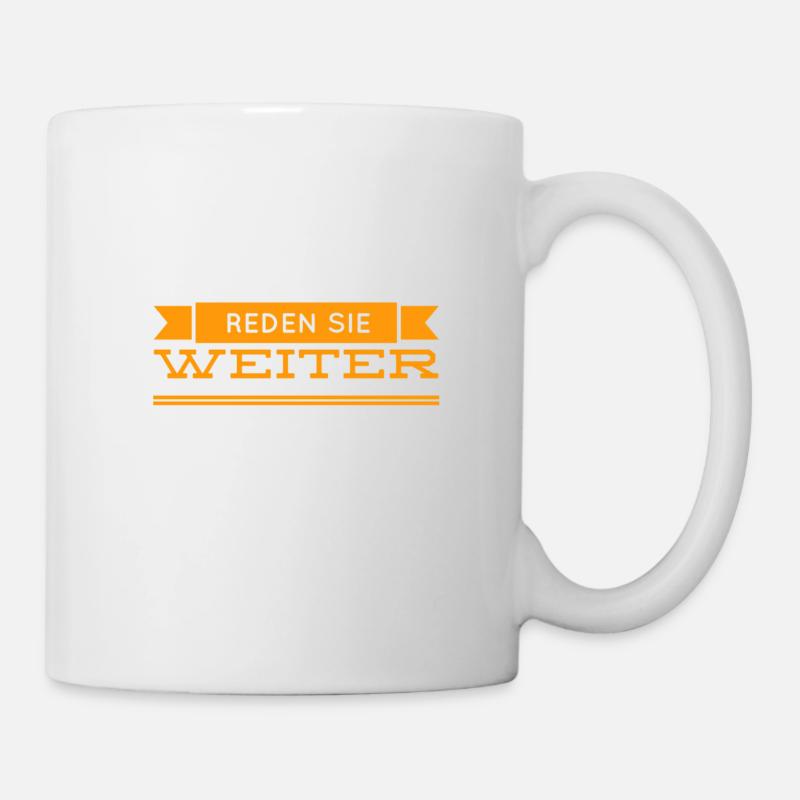 was sie sagen ist spannend - Tasse - Weiß