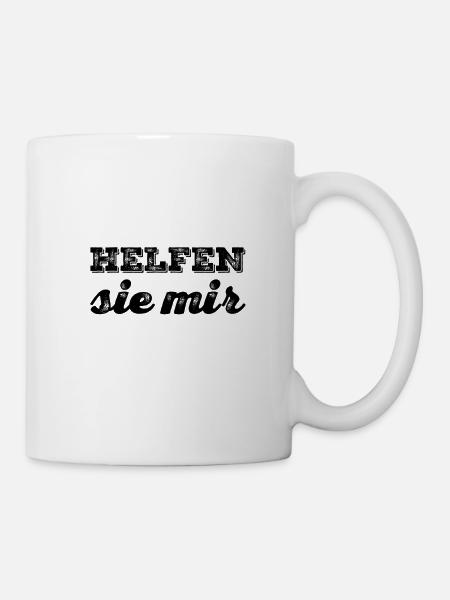 wo bleibt die Hilfe? - Tasse - Weiß