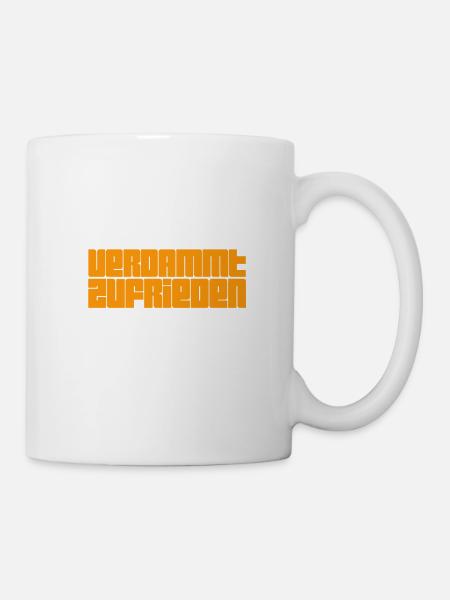 Zufriedenheit - Tasse - Weiß