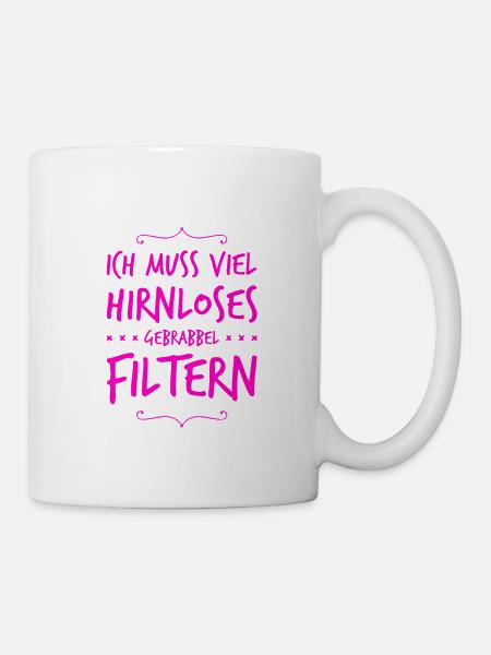 hirnloses Gebrabbel - Tasse - Weiß