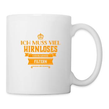 filtern hilft - Tasse - Weiß - Rechts