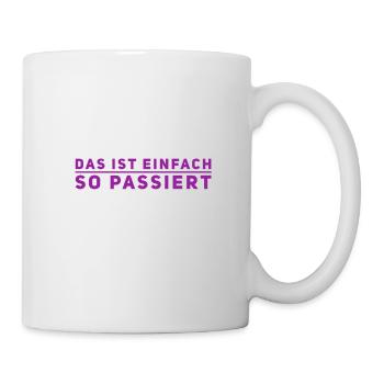 das war nicht mein Plan - Tasse - Weiß - Rechts