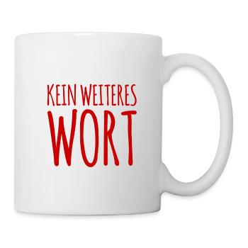 sei leise - Tasse - Weiß - Rechts
