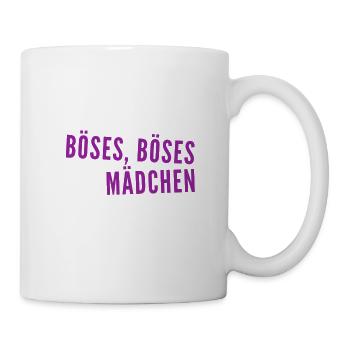 Böses Mädchen - Tasse - Weiß - Rechts
