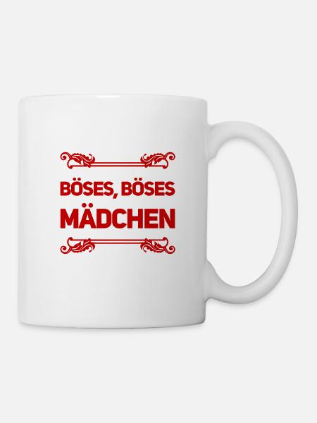 gemeines Mädchen - Tasse - Weiß