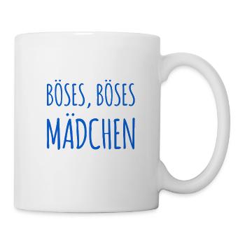 hier steht ein böses Mädchen - Tasse - Weiß - Rechts