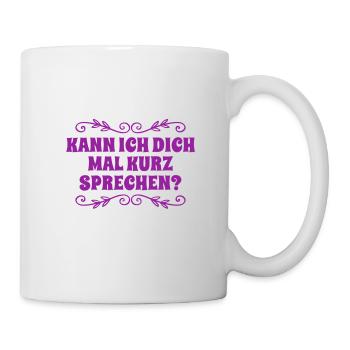 ich will dich kennenlernen - Tasse - Weiß - Rechts