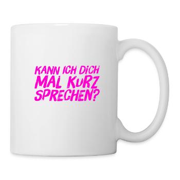 bereit für ein Gespräch - Tasse - Weiß - Rechts