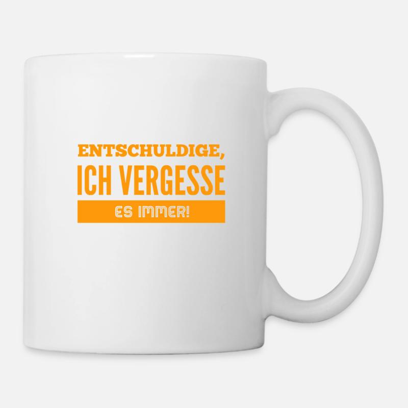 voll vergesslich - Tasse - Weiß