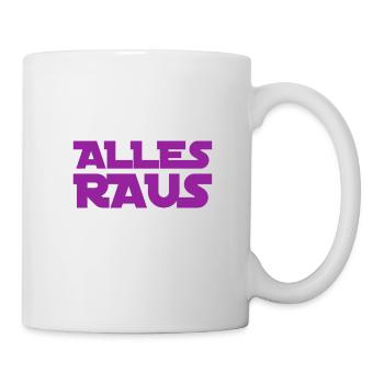 alles raus - Tasse - Weiß - Rechts