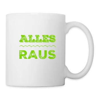 alle müssen raus - Tasse - Weiß - Rechts