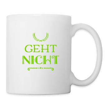 ich will nicht - Tasse - Weiß - Rechts