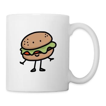 Burger-man - Tasse - Weiß - Rechts
