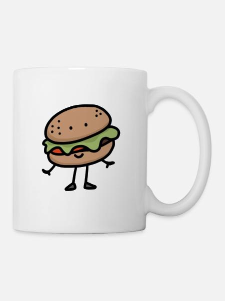 Burger-man - Mug blanc - blanc