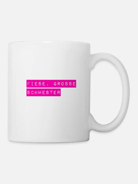 ich bin fies - Tasse - Weiß