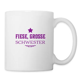 die große Schwester - Tasse - Weiß - Rechts