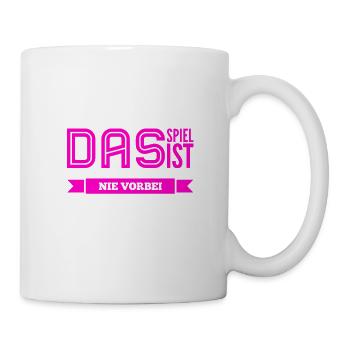 das Spiel ist nie vorbei - Tasse - Weiß - Rechts