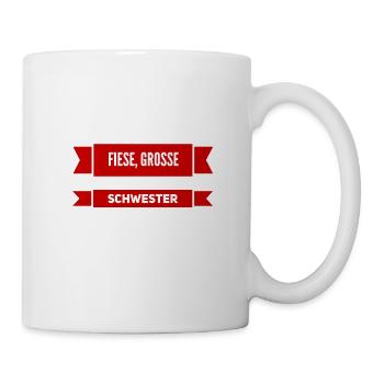 die große Schwester - Tasse - Weiß - Rechts