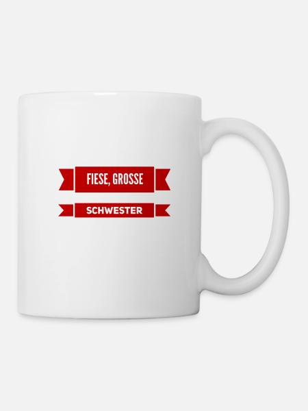 die große Schwester - Tasse - Weiß