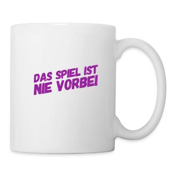 es wird nie vorbei sein - Tasse - Weiß - Rechts