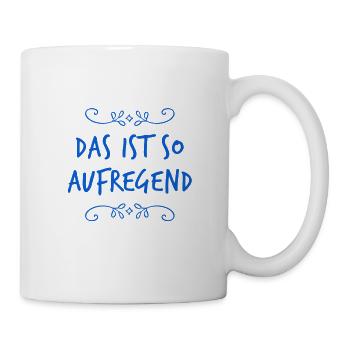 wie spannend - Tasse - Weiß - Rechts