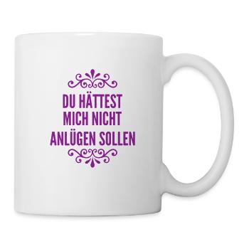 Lügen sind schrecklich - Tasse - Weiß - Rechts