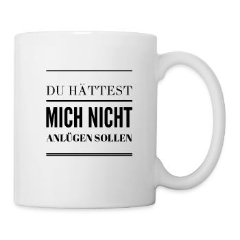 ich mag keine Lügen - Tasse - Weiß - Rechts