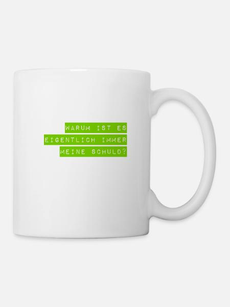 ich bin nicht schuld - Tasse - Weiß