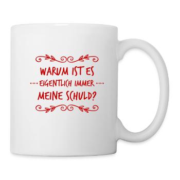 ich bin der Sündenbock - Tasse - Weiß - Rechts