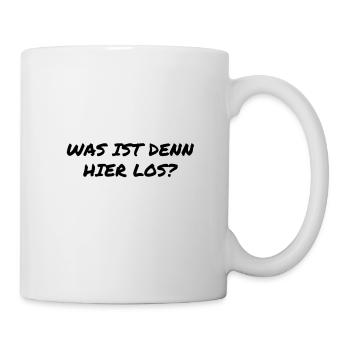was ist denn hier los? - Tasse - Weiß - Rechts