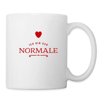 ich bin der Normale - Tasse - Weiß - Rechts
