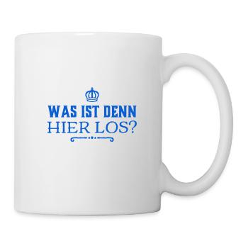 was geht hier ab? - Tasse - Weiß - Rechts