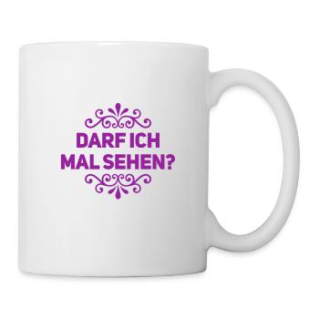 lass sehen - Tasse - Weiß - Rechts