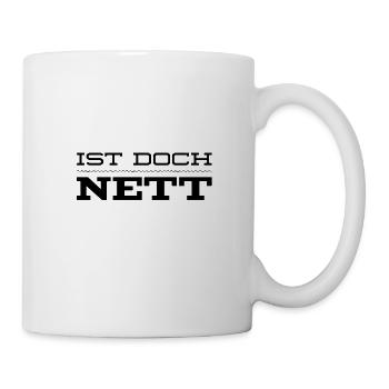 ich finde es nett - Tasse - Weiß - Rechts