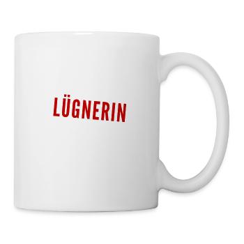 ich mag es zu lügen - Tasse - Weiß - Rechts