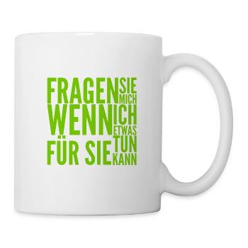 möchten Sie Unterstützung? - Tasse - Weiß - Rechts
