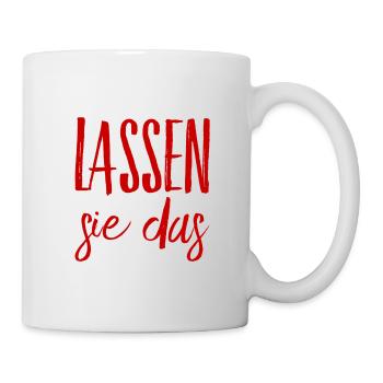 stoppen sie das - Tasse - Weiß - Rechts