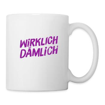 richtig dämlich - Tasse - Weiß - Rechts